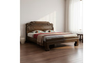 Classical Chinese Style Bed Mortise and Tenon Joinery Rosewood Foundation Bed Thickened Frame for Couples