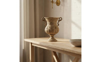 Iron Flower Vase Distressed Finish Rustic Vase Vintage Style for Garden
