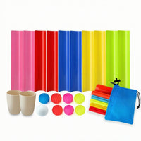 Team-Building Ball Track with Storage Bag Cooperative U-Shaped Track Game Portable Low-Height for Outdoor Group Games