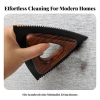 Washable Pet Hair Remover Brush | Serrated Cleaning Edge, Handheld Manual, Triangular Pet Hair Brush, for Sofas