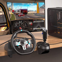 Racing Game Simulator Shifter with Dual-Button High-Low Gear Shift Knob for Logitech G29 G27