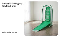 Portable Golf Chipping Net Quick Setup Indoor Golf Hitting Net Easy Assembly for Beginners, Experienced Players, Backyard, Garage, Office