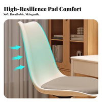 Ergonomic Computer Chair Effortless Rolling Casters for Student Dormitory, Teens