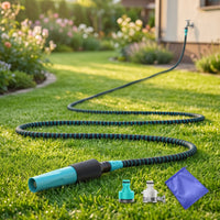 Handgun-Style gripGrip Expandable Hose with Spray Portable Hose with Spray Nozzle Kink-Resistant Leak-Proof for Patio Cleaning