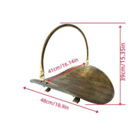 Fireplace Wood Stand Indoor and Outdoor Use Portable Firewood Basket for Camping