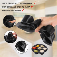 WSY 8-Inch 12-Piece Stainless Steel Grill and Cake Pan Air Fryer Accessory Set