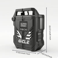 Handheld Electric Air Pump with Digital Display Compact Electric Pump High Pressure Portable Tire Inflator Heavy Duty for Motorists