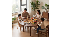 Foldable Folding Dining Table Compact Wooden Dining Table Small Furniture Portable for Kitchen