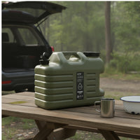 Outdoor Water Carrier with Extension Tube Food-Grade Bucket with Faucet Water Jug for Survivalists, Camping
