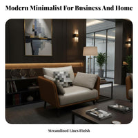 Minimalist Sofa and Coffee Table Combo Modern Design Reception Seating Sturdy Frame Configurable Design for Clients