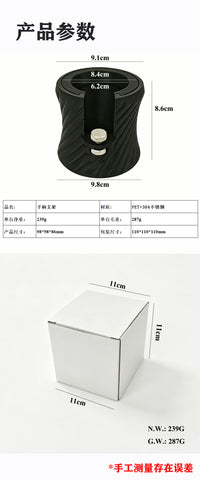 黑色螺旋咖啡压粉座 51/54/58mm 通用 家用商用咖啡机手柄支撑架