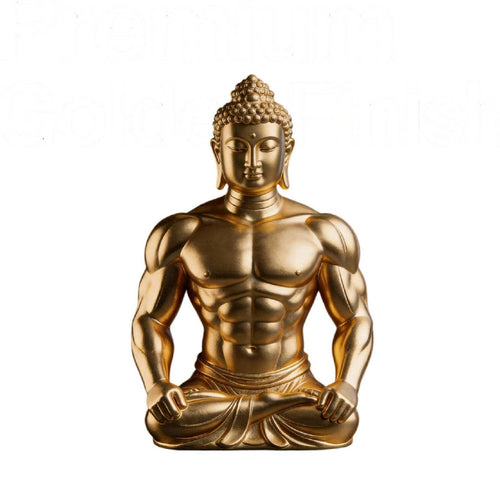 Seated Buddha Statue Sculpted Meditating Buddha Statue Polyresin for Tabletop