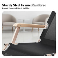 Foldable Chaise Lounge Space-Saving Adjustable Folding Cot Lay-Flat Capability