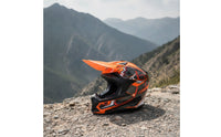 Full Face Motocross Style Helmet with Visor Off Road Cycling Headgear for Trail and Training