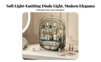 Cosmetic Display Case with Drawers Large Capacity Vanity reachory for vanity table