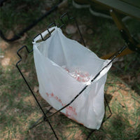 Portable Foldable Trash Bag Holder Stable X-Shaped Base-Shaped Frame Trash Bag Holder Hanging Rack Outdoor Utility