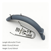 2 Pieces Lightweight Cycle Mudguard with Mounting Hardware Curved Oversized-Tire Bike Fenders Plastic Oversized-Tire Tire Mudguard Easy to Install for Commuters, Wet Streets, Muddy Commutes, Snowy Paths