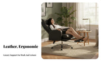 Highspine managerial Chair Lumbar Support Computer Seat Ergonomic Design Adjustable Height for Professionals, Students