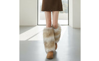 Synthetic Pile Leg Warmers Soft Leg Warmers Shaggy Boot Covers for Women, Dancers, Winter, Streetwear, Festivals