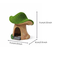 Toadstool House Aquarium Decoration Safe Hiding Place Pet Habitat Decor