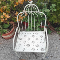 Foldable Chair-Shaped Plant Display space-saving Size Dollhouse Furnishing for children