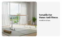 Non-Slip Suction Cups Adjustable Height Ballet Barre Stable Base Freestanding Ballet Barre Easy Assembly Freestanding Dance Bar Heavy Duty for Children, Dancers, Adults