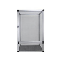 Reptile Enclosure with Mesh Panels Ventilated Mesh Terrarium Front-Opening