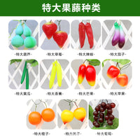Artificial Fruit Vine Grape Leaves Fake Flower Vine Restaurant Indoor Ceiling Air Conditioning Pipe Decoration Green Plant Vegetable