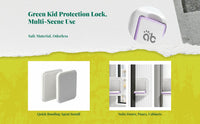 Kid Protection Sliding Door Lock, Panel Security Lock, childproof Sliding Glass Door, Strong glue, Easy Installation, Effortless Mounting