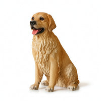 Dog Figurine Realistic Dog Statue with Resin Freestanding Decor for Shelf, Entryway