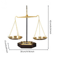 Decorative Balance Scale Classic Design Iron Balance Scale Ornament Collector's Item for Desk Display