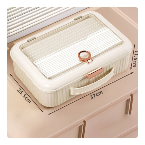 Passport Storage Box Dustproof Portable Document Case Water Resistant for Office
