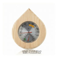 Sauna Thermometer with Hygrometer Heat-Resistant for Steam Room, Bathroom