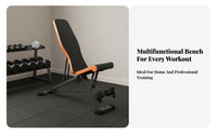 Full Body Workout Adjustable Weight Bench Heavy Duty Multi-Functional Exercise Bench Thick Padding Roman Chair Stable Design for Bodybuilders, Weightlifters, Home Gym, Strength Training