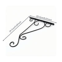 Hanging Bracket Decorative Scroll Plant Hanger Plant Hanger Heavy-Duty Bracket with Scroll Long-Lasting for Gardeners, Garden