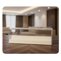 Figure Display Cabinet High Clearness Dustproof Collectible Shelf Easy-Mount Installation Clear Display Case for Collectors, Desktop