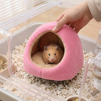 Hamster Sleeping Bag Cube Hanging House, Winter Hamster House and Warm Hamster Nest, Cozy Hamster Bed for Sugar Glider Autumn Winter Warm Pet Cage