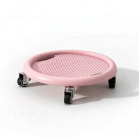 Wheeled Sliding Disc with Wheels Textured Core Training Slider Compact Abdominal Exercise Slider Disc Portable for Indoor Workouts