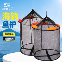 跨境批发多浮漂海钓鱼护矶钓海钓装活鱼网袋涂胶速干防挂渔护