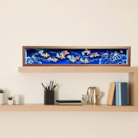 Nine Fish Decor Piece Illuminated Shadow Effect Fish Ornament Housewarming Gift Desktop Decoration for Tea Room, Entryway