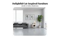 Nightstand with Cat Bed two-wayUse Design Multifunctional Pet Side Table