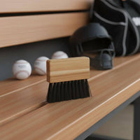 Umpire Brush Compact Wood Handle Plate Brush Portable for Umpires