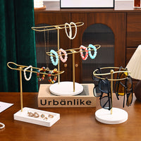 Metal Jewelry Display Stand for Earrings, Necklaces, and Hair Accessories