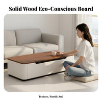 TV Stand and Coffee Table Set Construction Media Console and Center Table Set Scratch-Resistant Modern Entertainment Furniture