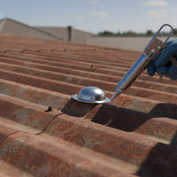 50 Pieces Metal Roof Screw Caps Sleek Metal Roof Screw Covers Weather-Resistant Reflective for Roofers