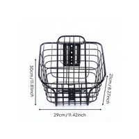 Electric Bike Front Basket Reinforced Cycle Gear Heavy Duty for Travel
