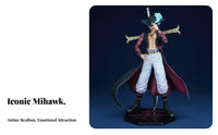 Swordsman Figure with Cross Sword Collector's Item Anime Swordsman Figurine Highly Detailed PVC Anime Figure for Collectors, Men, Office Desk, Bedroom