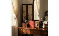 Wooden Jewelry Box Large Capacity Multi-Layer Jewelry Cabinet Dust-Resistant Household Storage for Bedroom