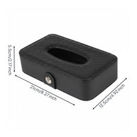 Space Saving Car Visor Tissue Box Compact Auto Add-on Universal Fit