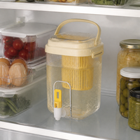 Luxury Heat-Resistant Cold Water Pitcher with Faucet for Refrigerator, Fruit Tea, and Beverages